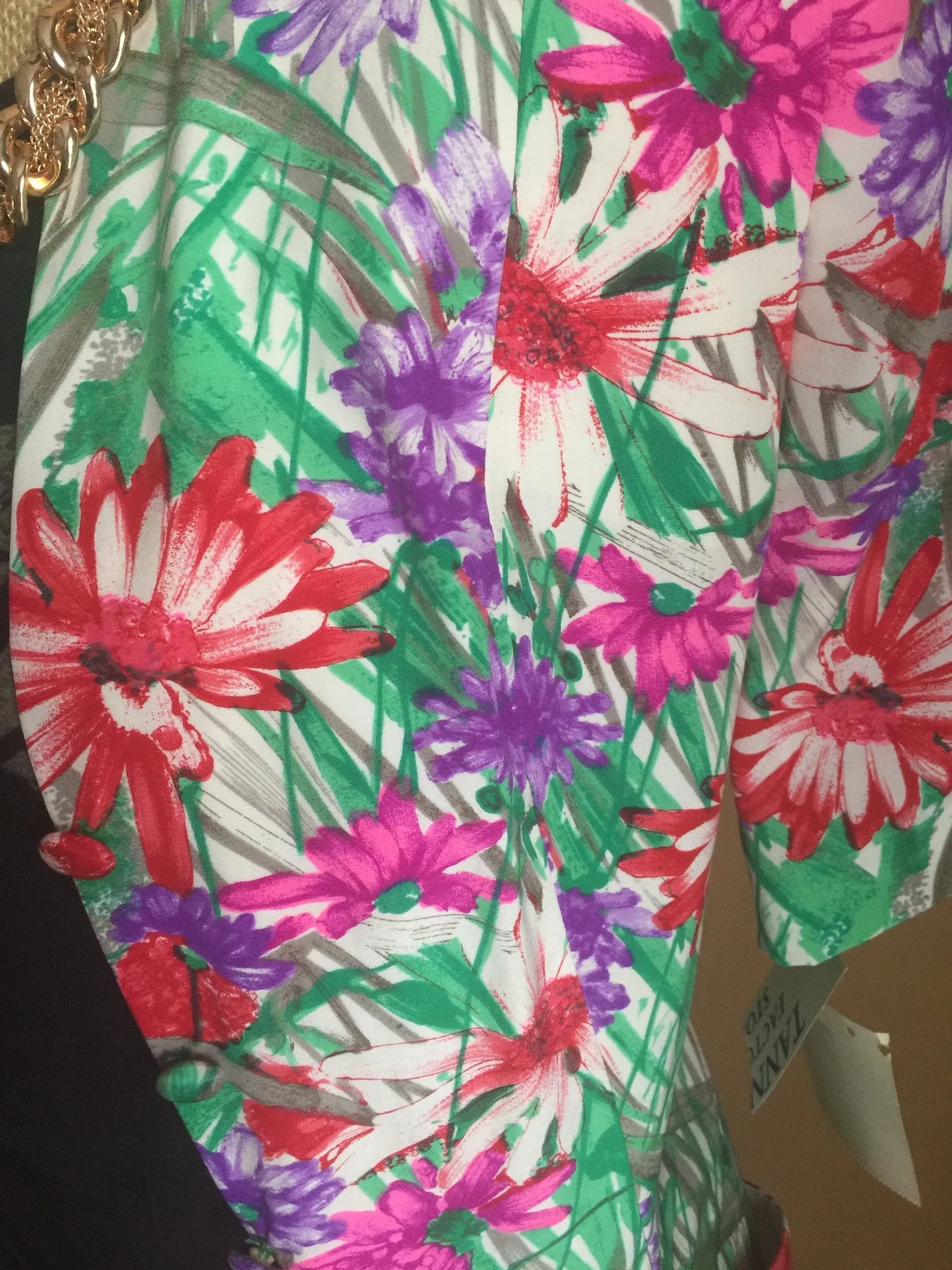 Tropical Short Sleeve Blazer - Size 10