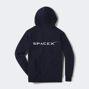 Unisex SpaceX Zipper Hoodie - Navy