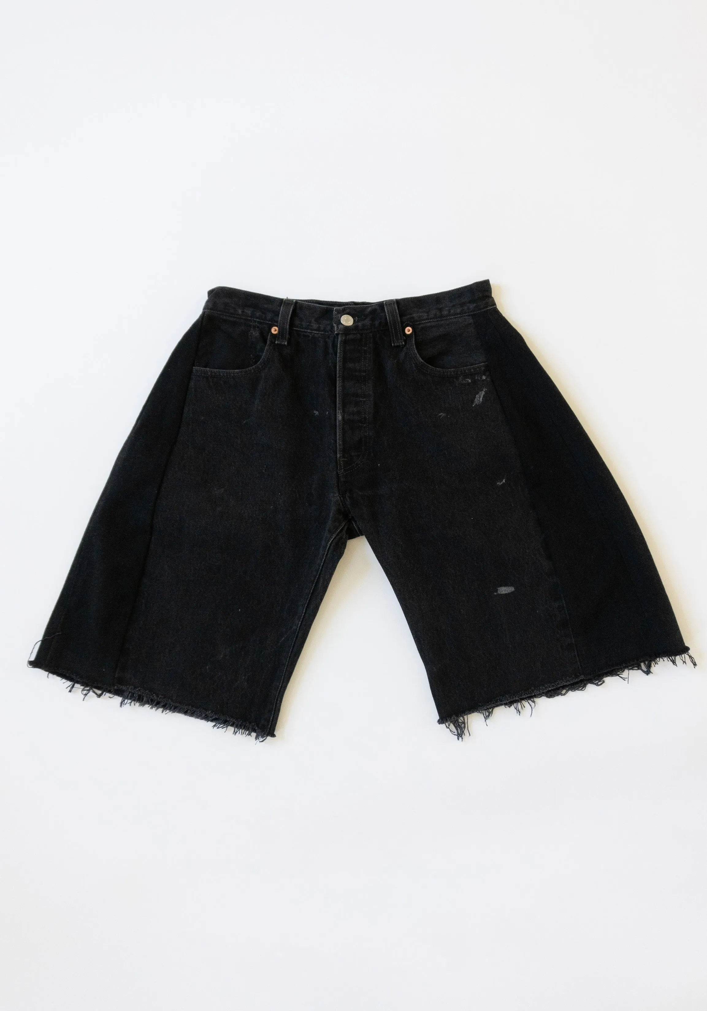 Vintage Lasso Jean Short in Black